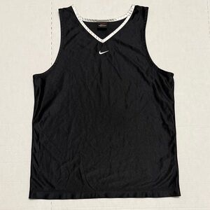 Vintage Nike Sports Jersey Tank Top Size XL Black and White